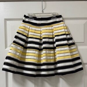 btween Yellow and Black Striped Mini Skirt